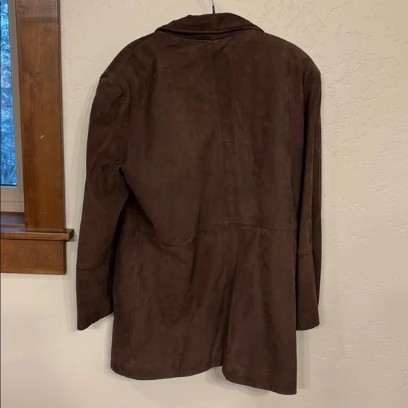 J. Jill Brown leather chore coat, M - Picture 4 of 16